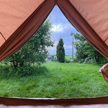Bluebell Tent At Ballyward Croft Ardkeen Bagian luar foto