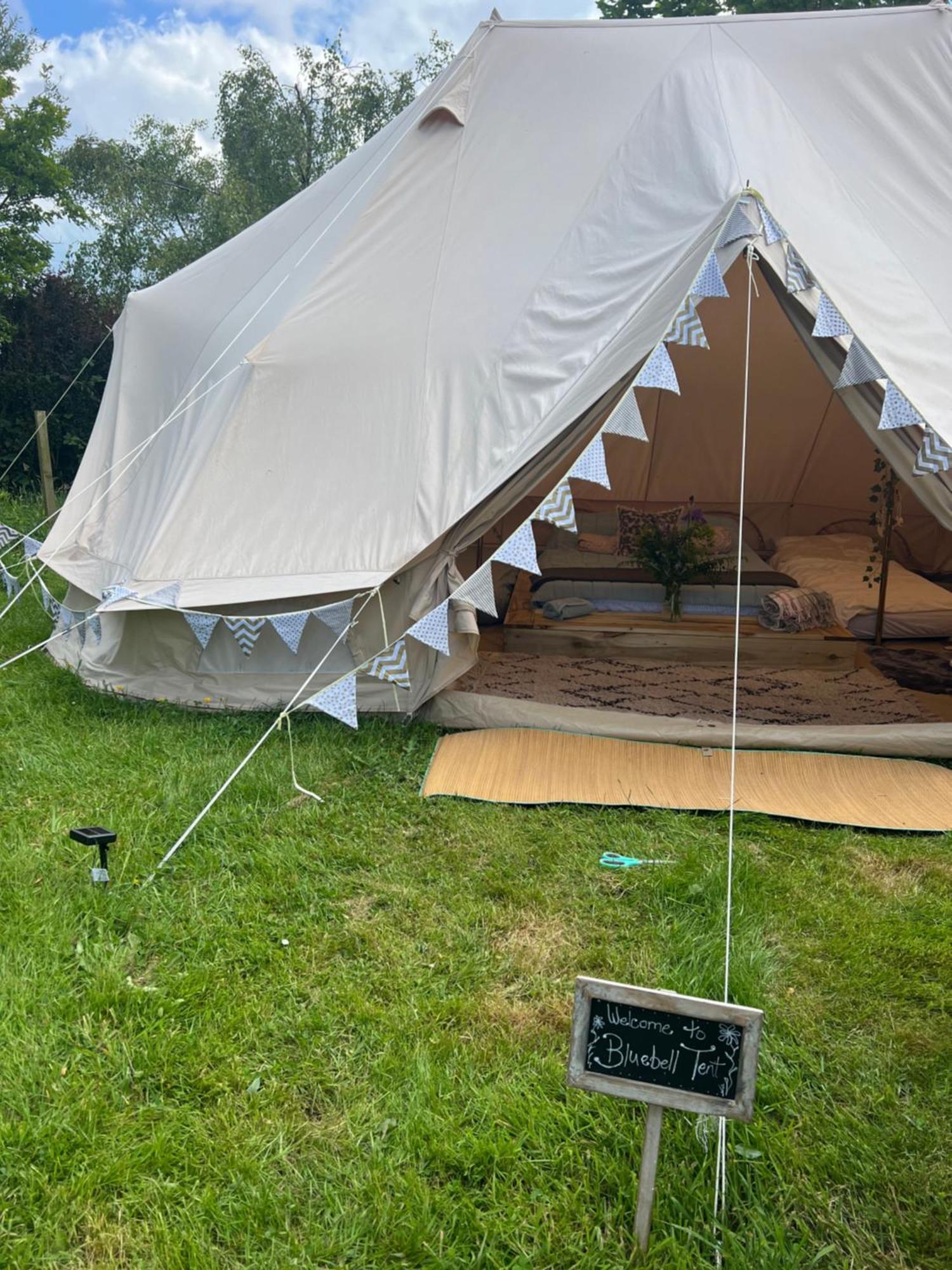 Bluebell Tent At Ballyward Croft Ardkeen Bagian luar foto